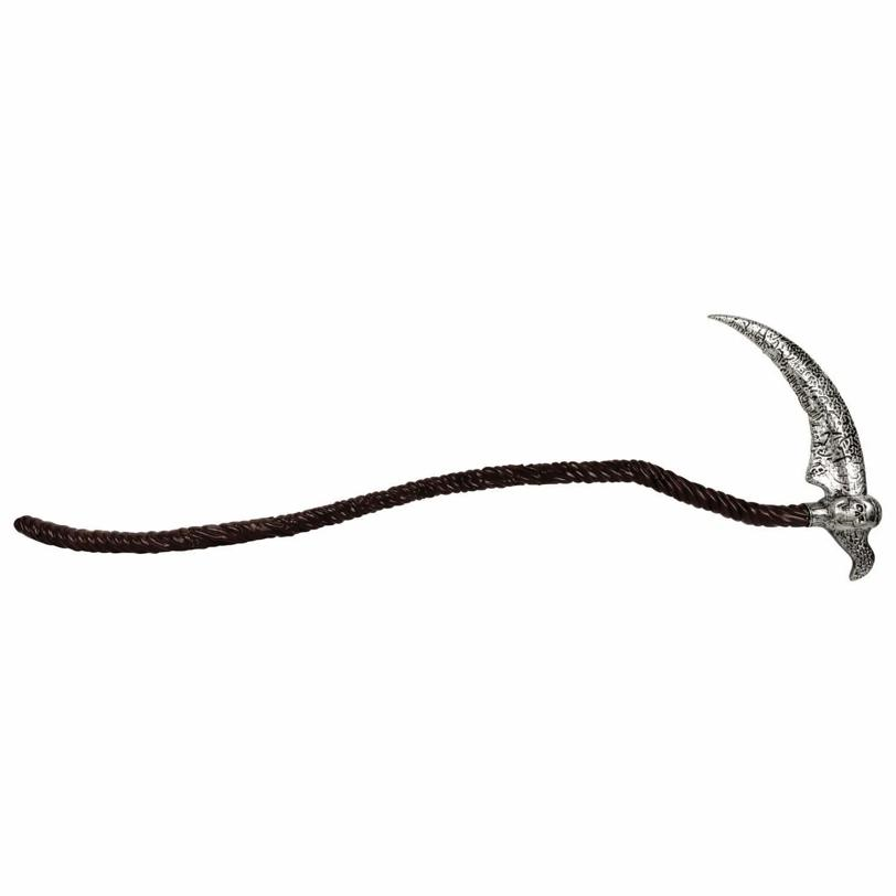 Collapsible Scythe with Skull Detail Costume Accessory