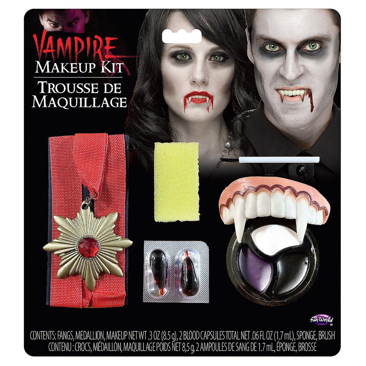 Complete Living Nightmare Count Kit for Halloween Costume Events and Theatrical Performances