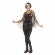 Adults Pearl Spider Web Mesh Poncho Costume