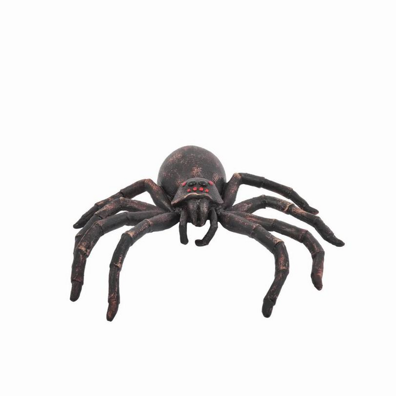 12 Black Latex Tarantula Spider Halloween Decoration
