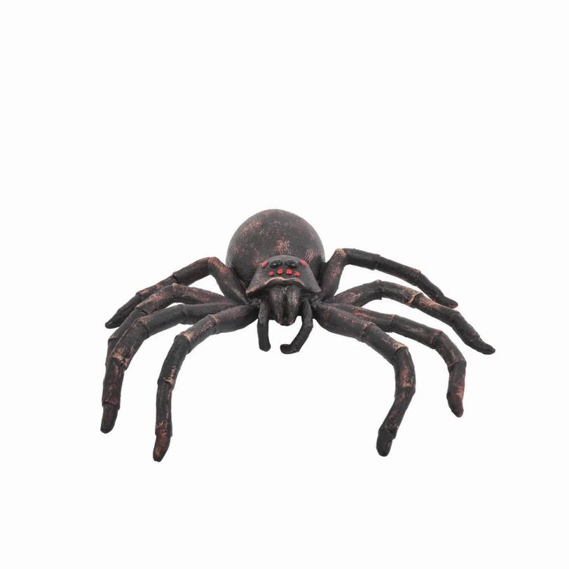 12 Black Latex Tarantula Spider Halloween Decoration