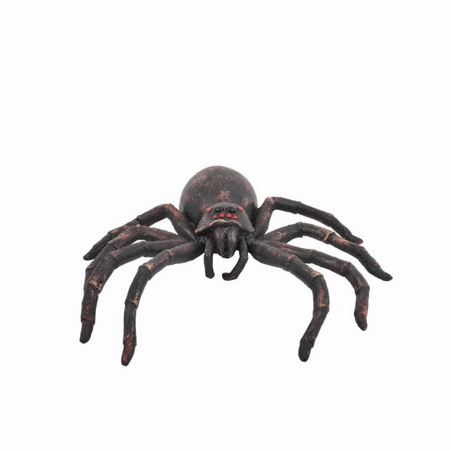 12 Black Latex Tarantula Spider Halloween Decoration