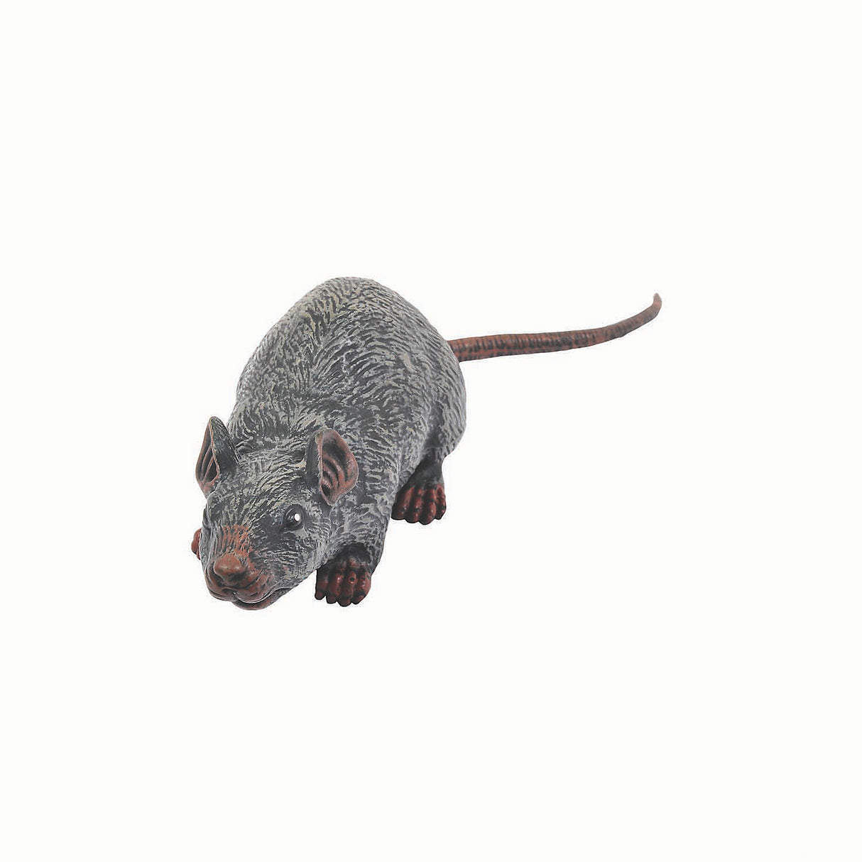 Realistic Gray Latex Sewer Rat Halloween Decoration for Spooky Parties and Haunted Scenes