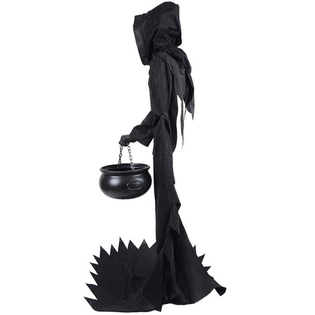 6 Ft. Ghost Face Illusionary Figure with Cauldron Halloween Decoration