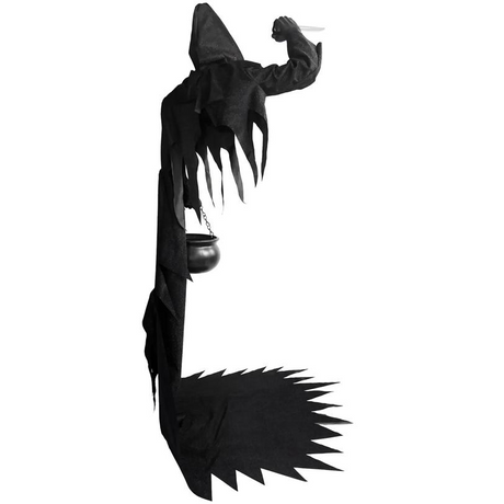 6 Ft. Ghost Face Illusionary Figure with Cauldron Halloween Decoration