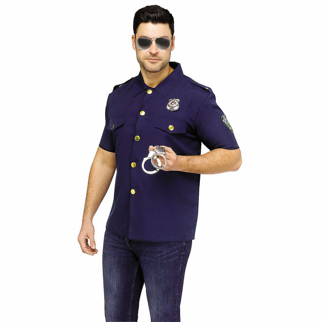 Instant Kit Police Uniform Plastic Costume