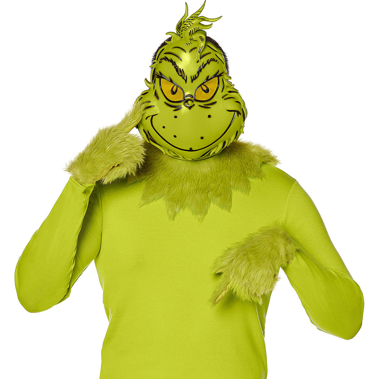 Deluxe Adult Dr. Seuss The Grinch Costume Accessory Kit for Festive Holiday Gatherings and Character Celebrations