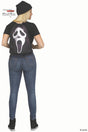 16 1/2" ScreamT Ghost Face Drawstring Backpack Accessory