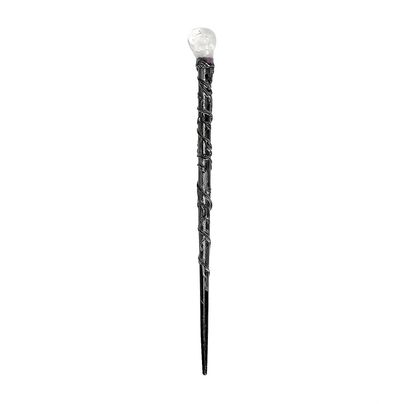 Clear Crystal Wand Costume Accessory for DIY Costumes Halloween Parties and Magical Celebrations