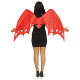 Adult Red Satin Wings Costume Accessory