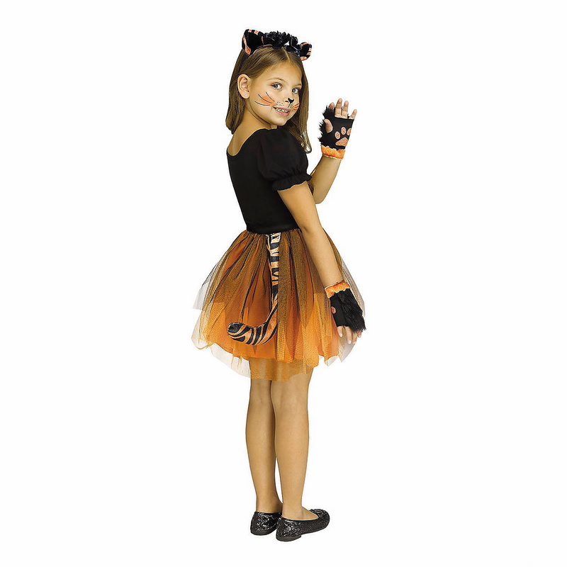 Kids Forest Friends Tiger Orange & Black Tutu Kit Costume