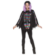 Adult Skeleton Poncho Costume Accessory