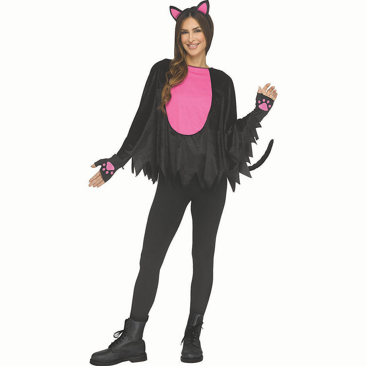 Adorable Kitty Poncho Costume Accessory for Halloween Parties and Dress-Up Events
