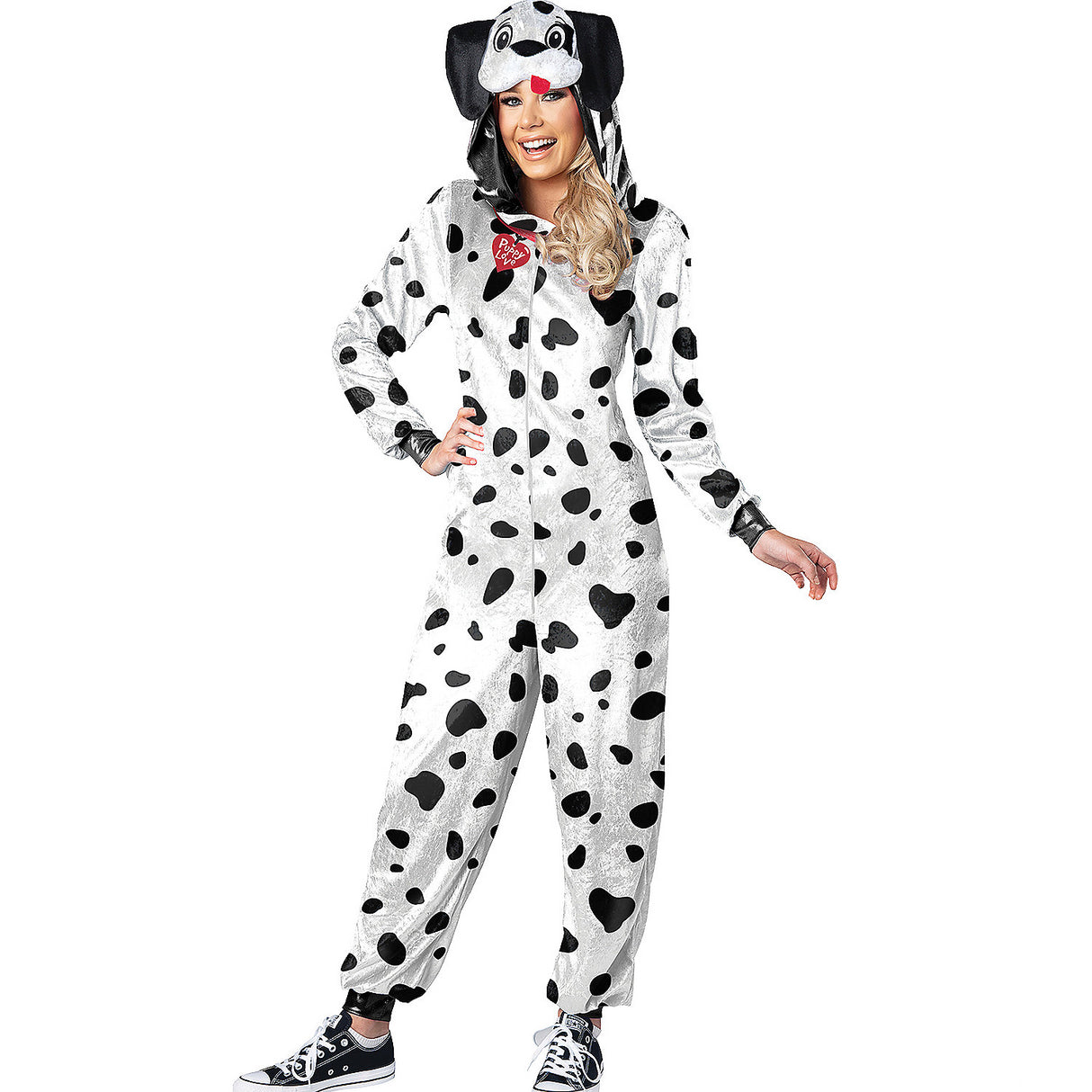 Adult Dalmation Costume for Halloween Themed Parties Dressing Up and Fun Events
