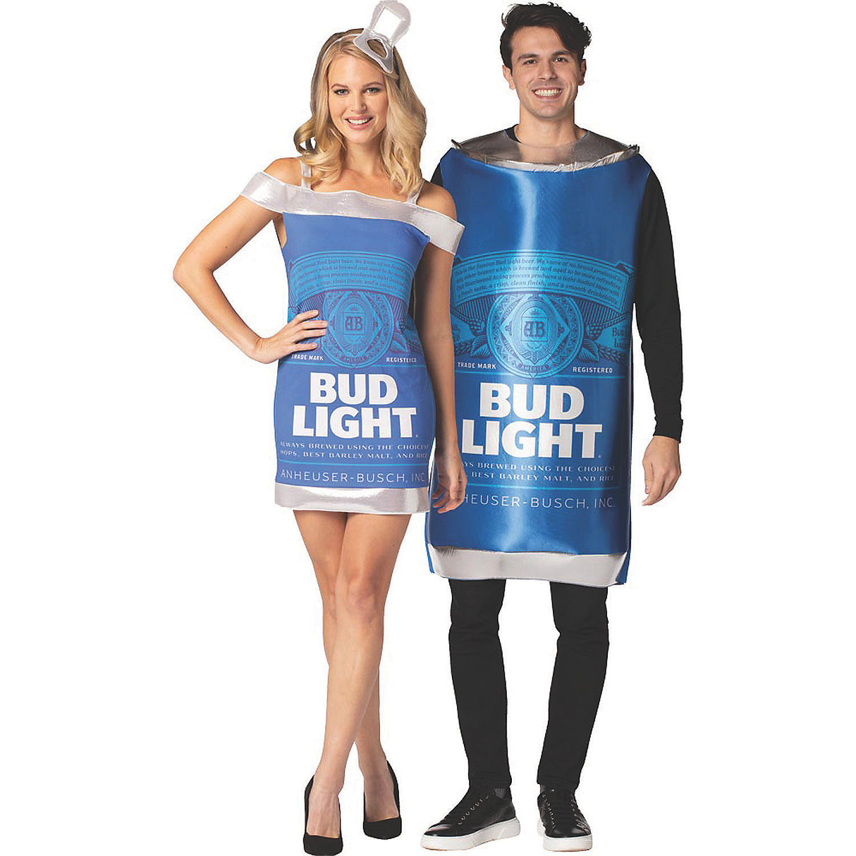 Humorous Bud Light Can Tunic Dress for Halloween Parties and Fun Costumed Events