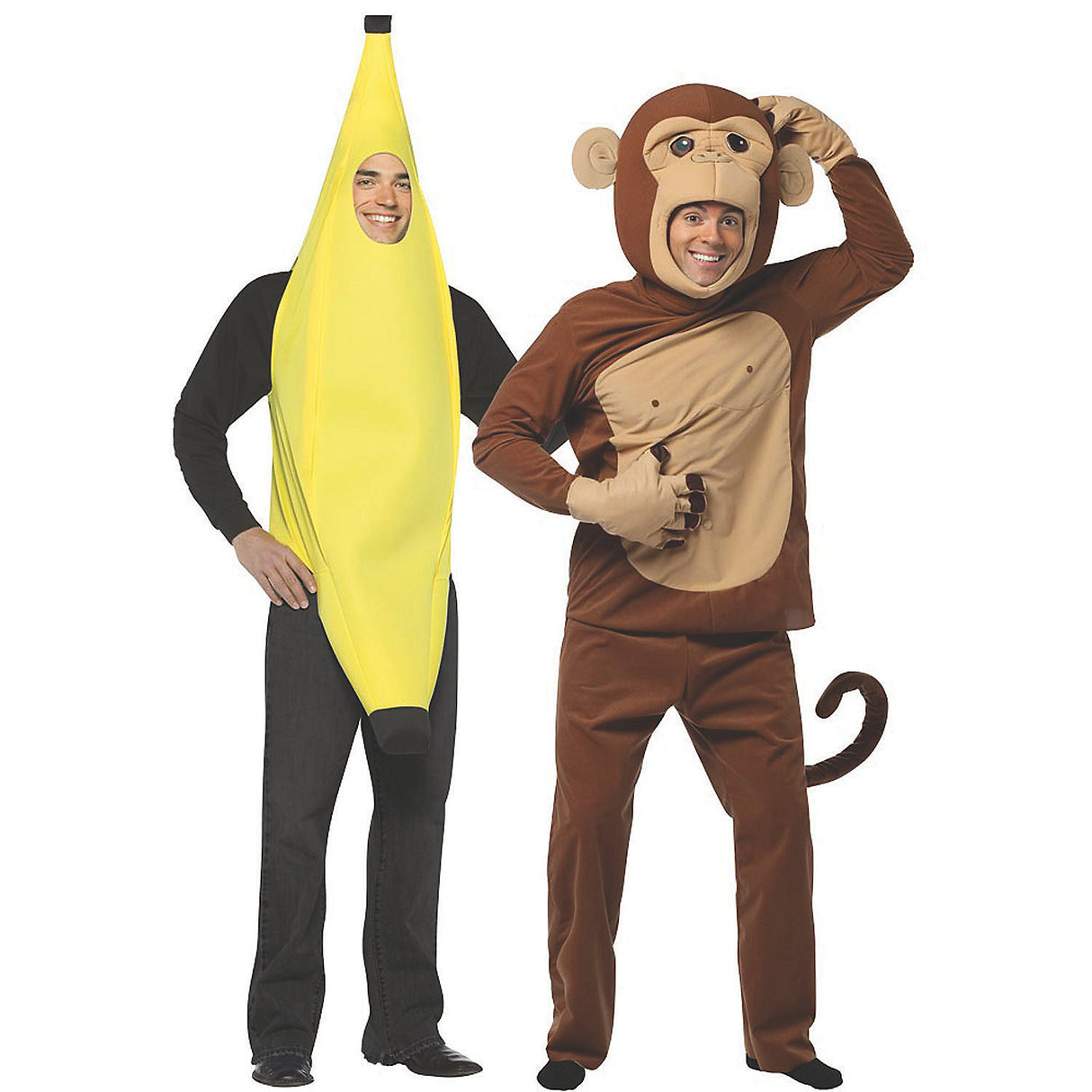 Fun Banana And Monkey Couple Costume for Halloween Parties and Themed Events