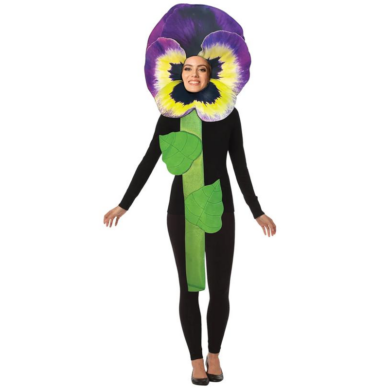 Purple Pansy Flower Adult Costume