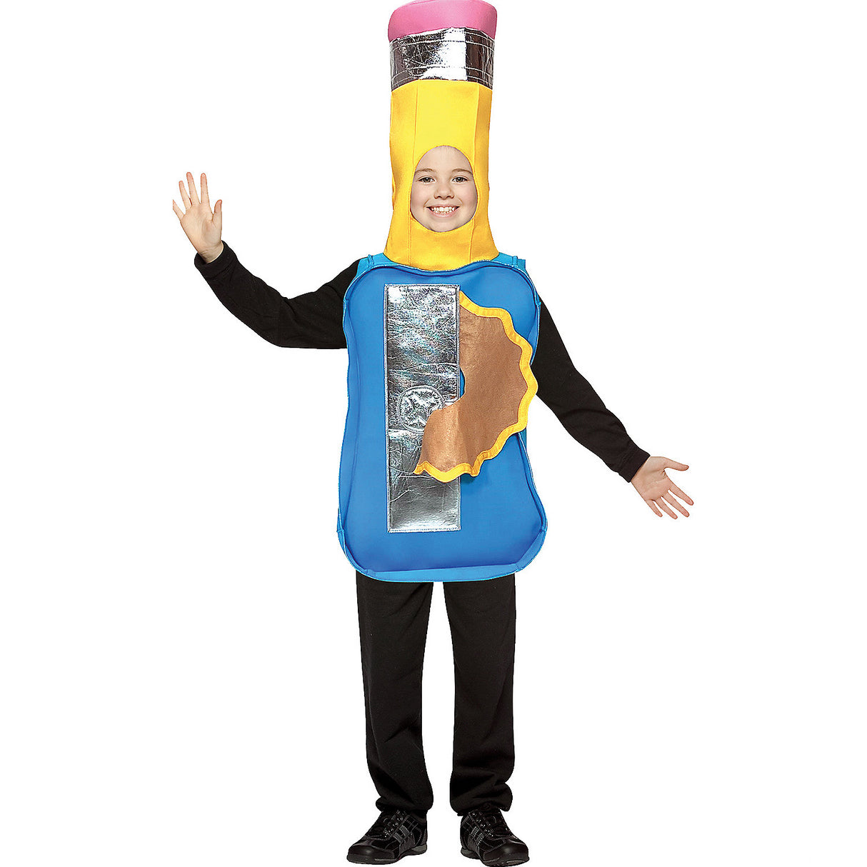 Funny Pencil Sharpener Child Costume for Halloween School Plays and Creative Dress-Up Events