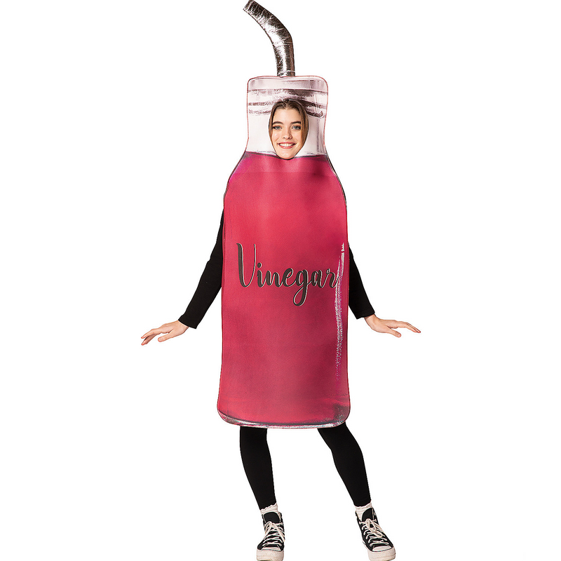 Adult vinegar drizzle bottle food costume