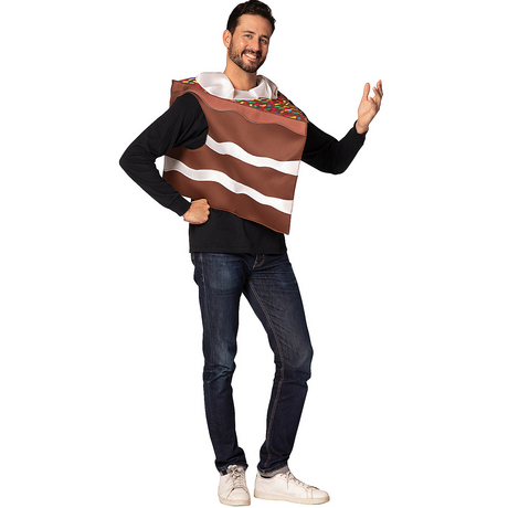 Slice of Chocolate Cake Adult Costume