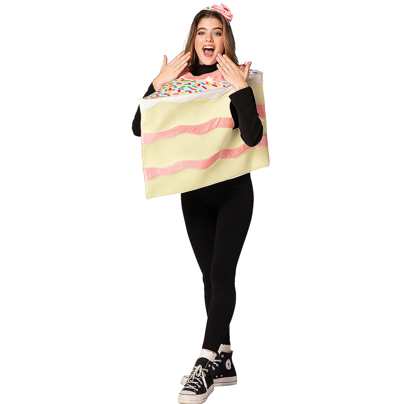 Slice of Pink Cake Adult Costume