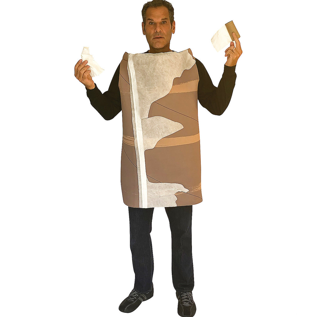 Sh!T Out Of Luck Toilet Paper Roll Costume for Funny Parties and Halloween Celebrations