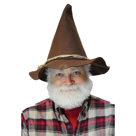 SCARECROW HAT W/ROPE BAND BROWN
