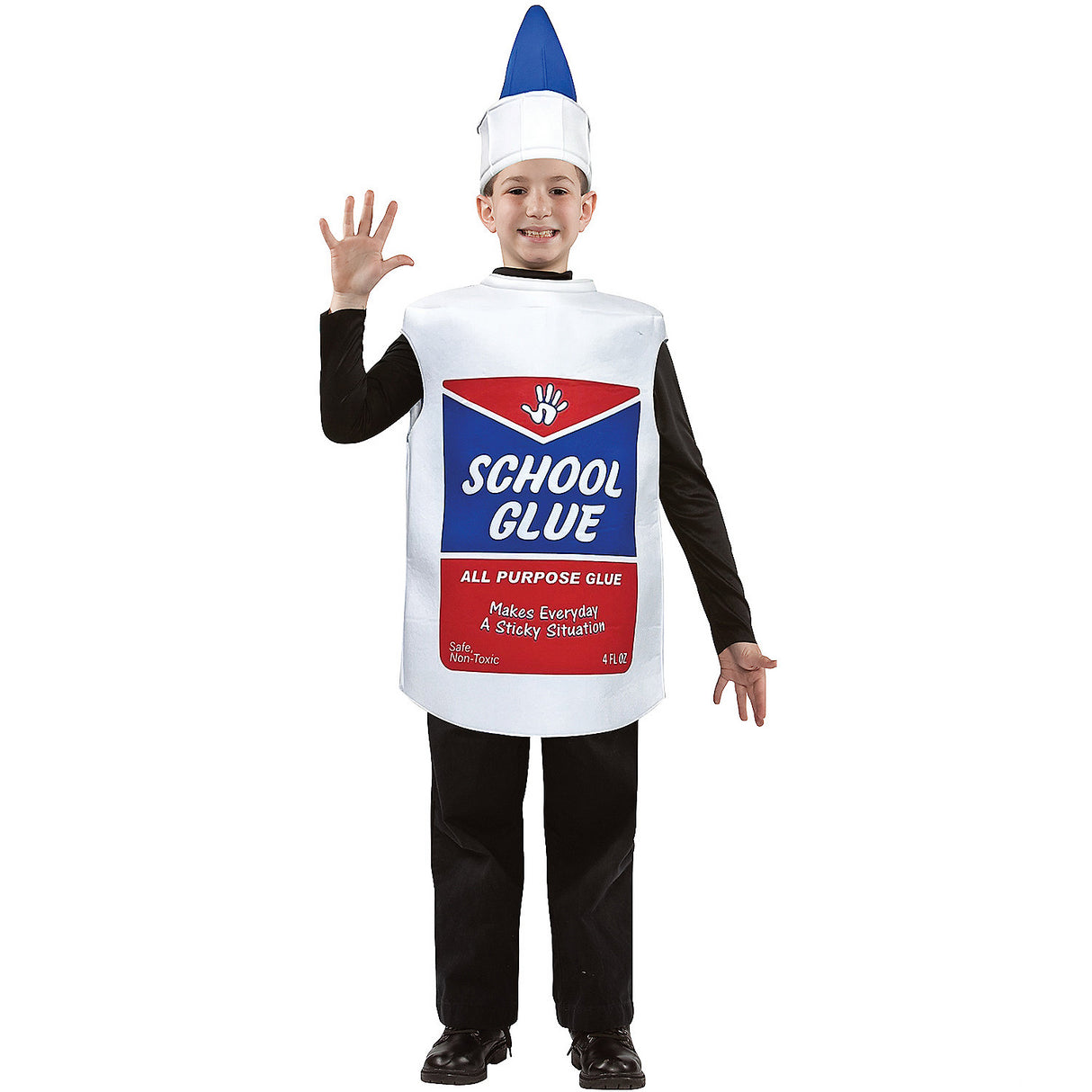 Creative School Glue Squeeze Bottle Child Costume for Fun Halloween Parties and School Events