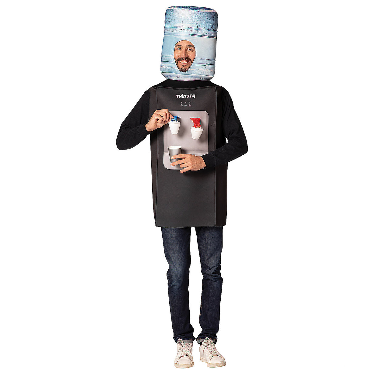 Funny Water Cooler Adult Costume for Office Parties Events and Halloween Festivities