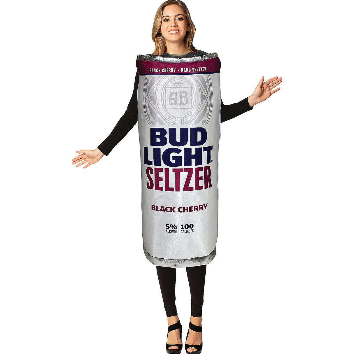 Bud Light Black Cherry Seltzer Costume for Fun Parties Events and Lighthearted Celebrations