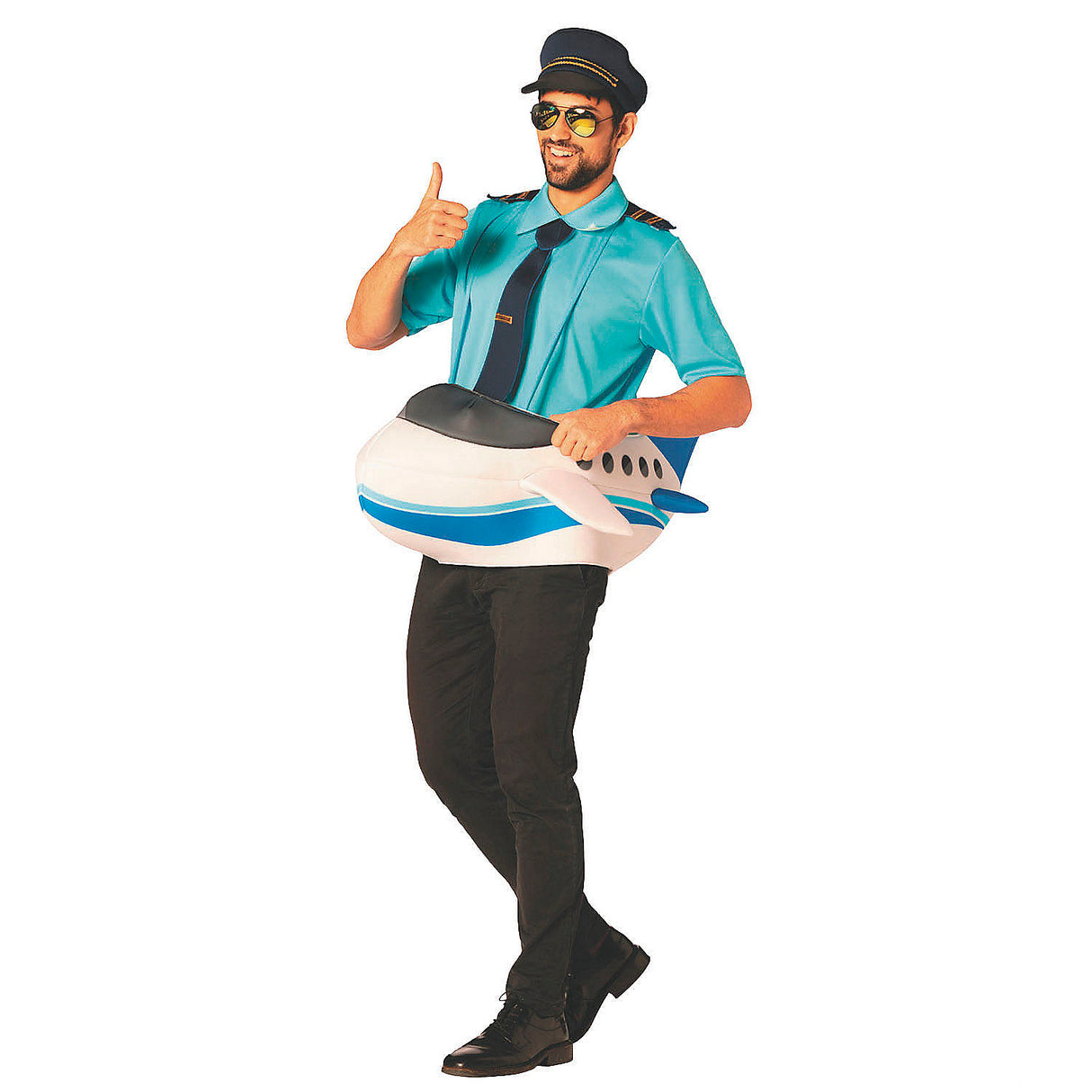 Stylish Adults Airplane Foam Tunic Costume for Creative Dress Up Events and Parties