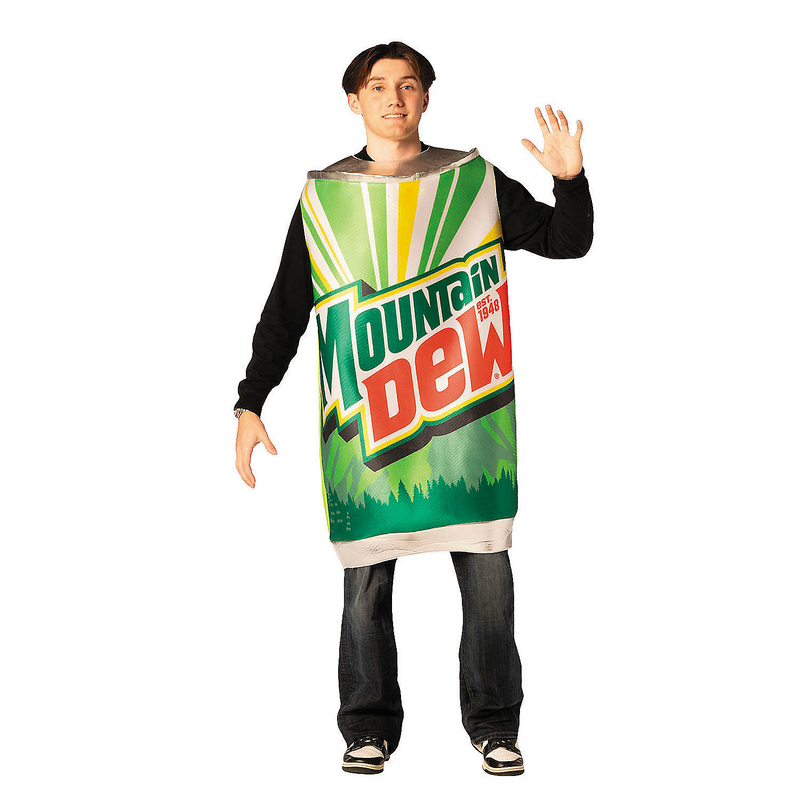 Adults Mountain Dew Can Tunic Costume