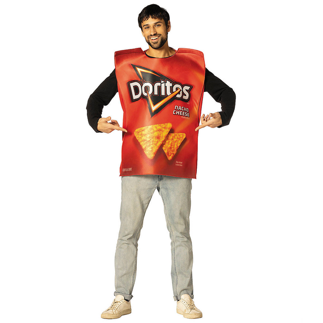 Adults Doritos Nacho Cheese Bag Tunic Costume