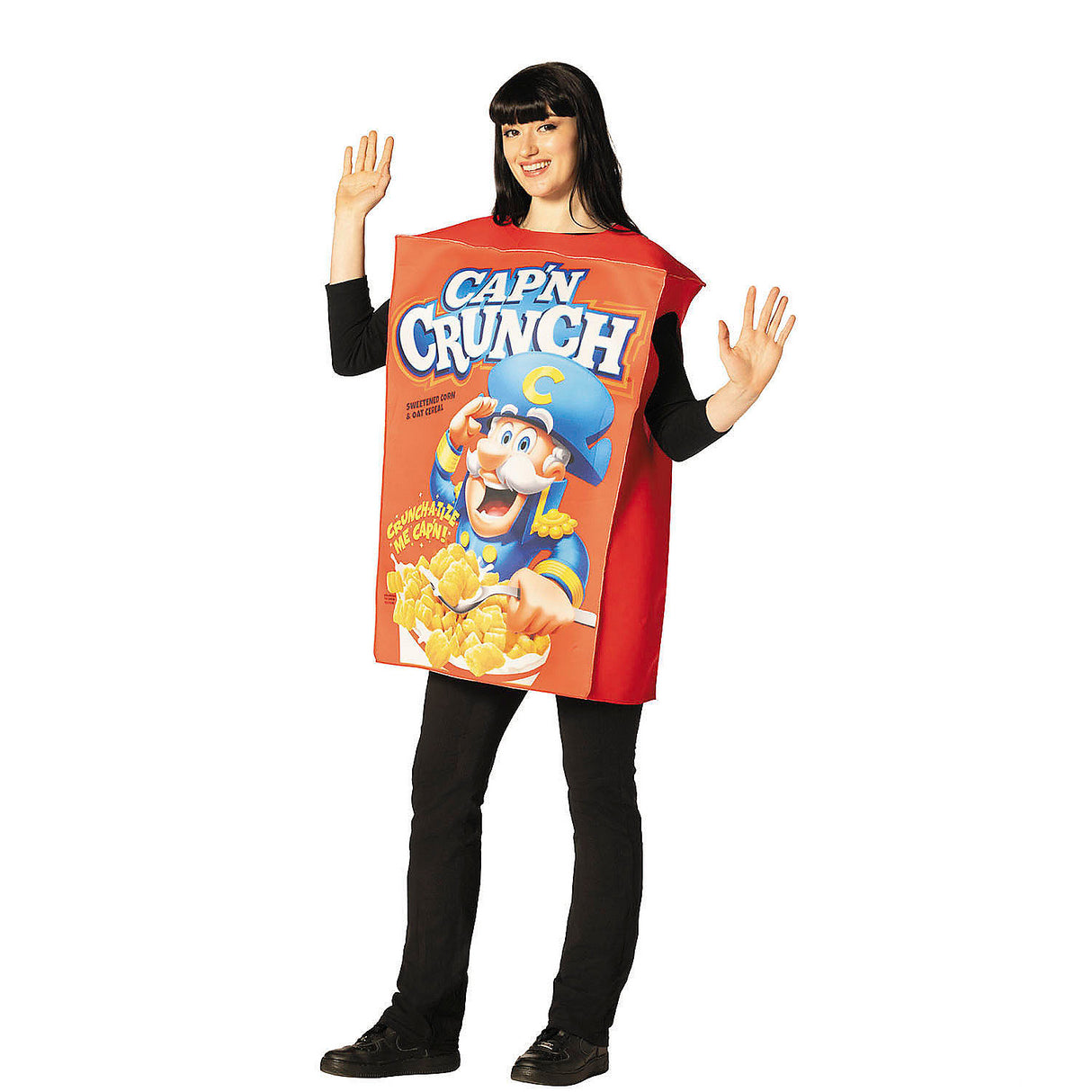Cap'n Crunch Cereal Box Tunic Costume for Fun Halloween Events and Party Entertainment