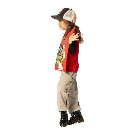 Kids Big League Chew Slammin' Strawberry Gum Pouch Tunic Costume