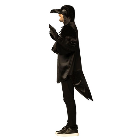 Adults Black Raven Long-Sleeved Tunic Costume