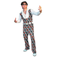 Adults Swaggertown Black & White Cubes Pattern Pantsuit Costume