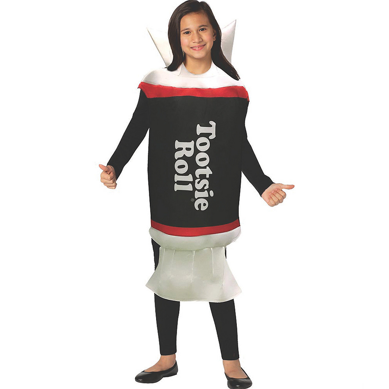 Tootsie Roll candy tunic costume for kids