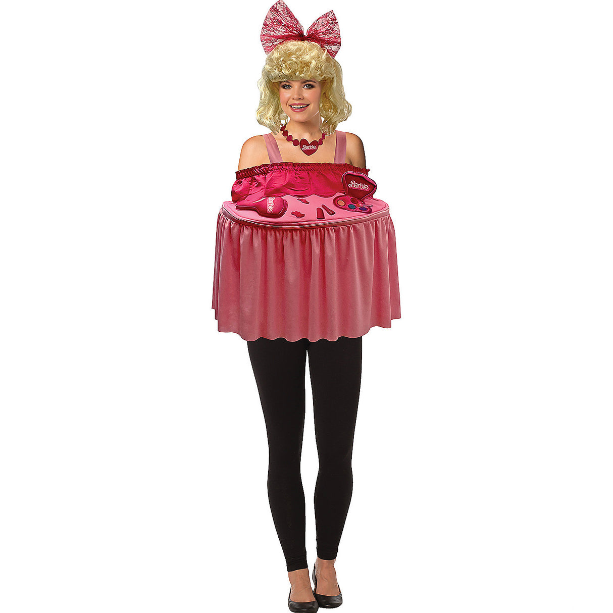 Barbie Make Me Pretty Styling Head Costume for Adult Halloween Parties and Dress Up Events