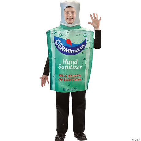 Germinator Hand Sanitizer Bottle Child Costume
