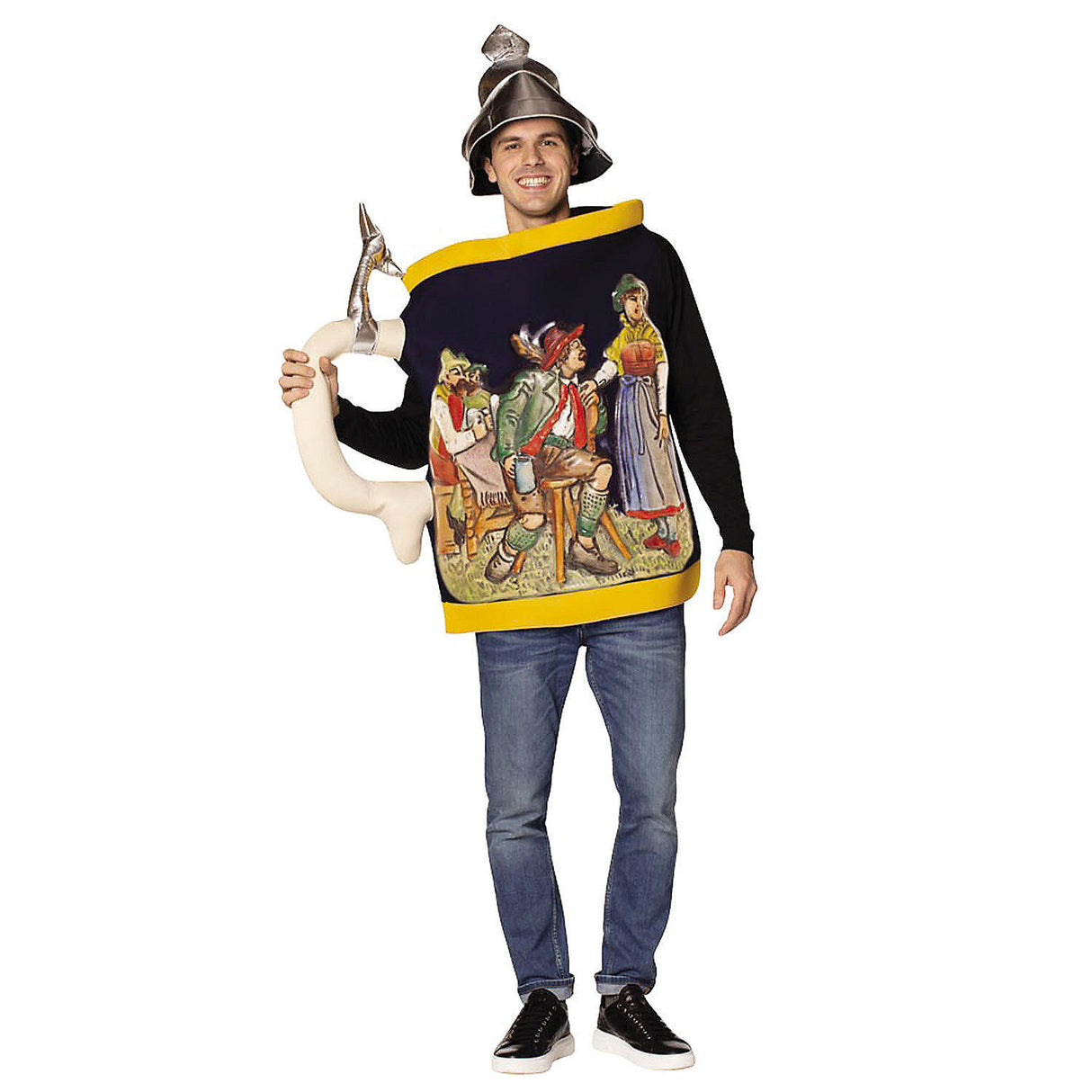 Funny Beer Stein Costume for Halloween Parties Oktoberfest and Group Celebrations