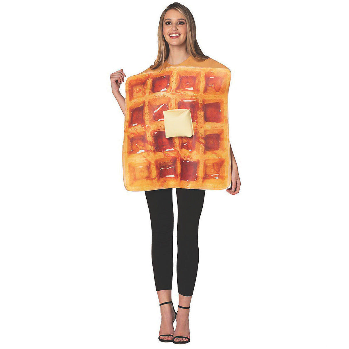 Funny GET REAL WAFFLE Costume for Halloween and Food-Themed Parties Celebrations