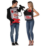 Fun Battery Jumper Cables Couple Costume for Creative Parties and Themed Celebrations