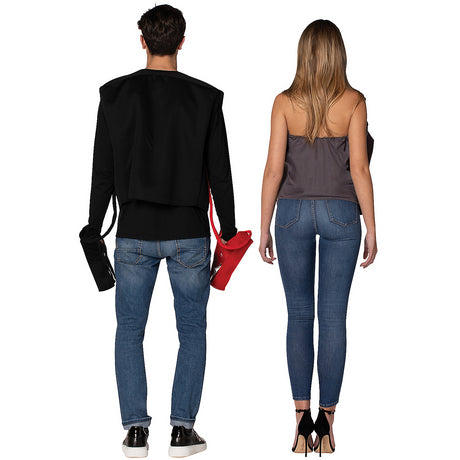 Fun Battery Jumper Cables Couple Costume for Creative Parties and Themed Celebrations