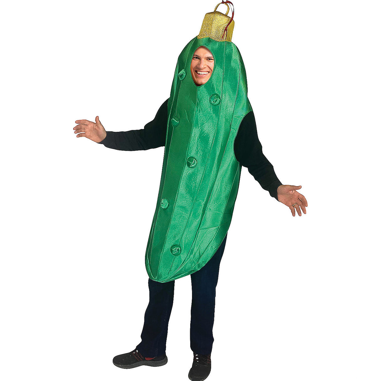 Christmas Pickle Ornament Costume for Holiday Gatherings Parties and Festive Celebrations