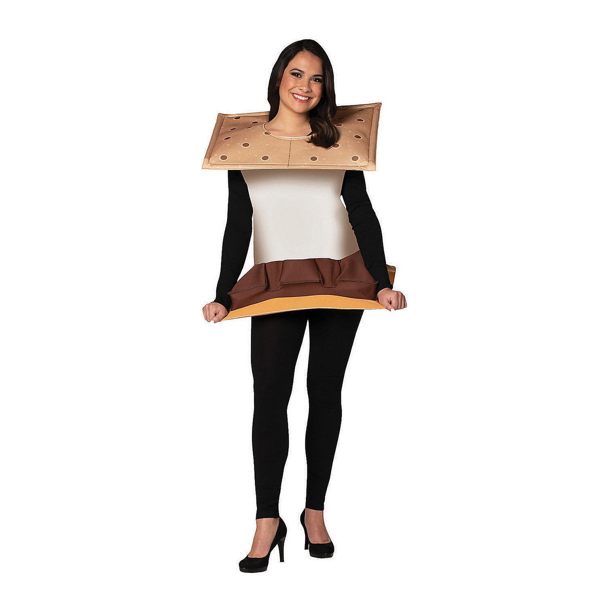 Delicious S'Mores Adult Costume for Halloween Parties Fun Festivals and Themed Events