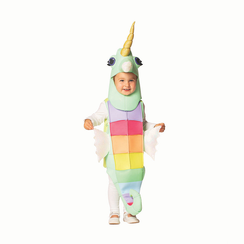 Adorable Magical Seahorse Child Costume for Halloween Parties Dress Up and School Events