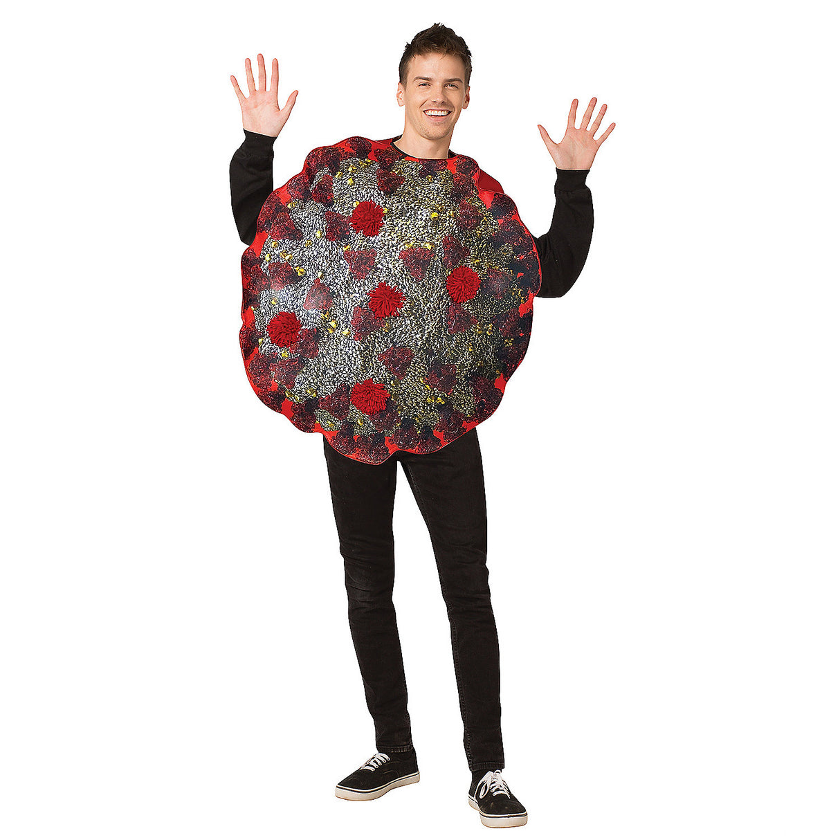 Funny Covid Germ Adult Costume for Halloween Parties and Humorous Events