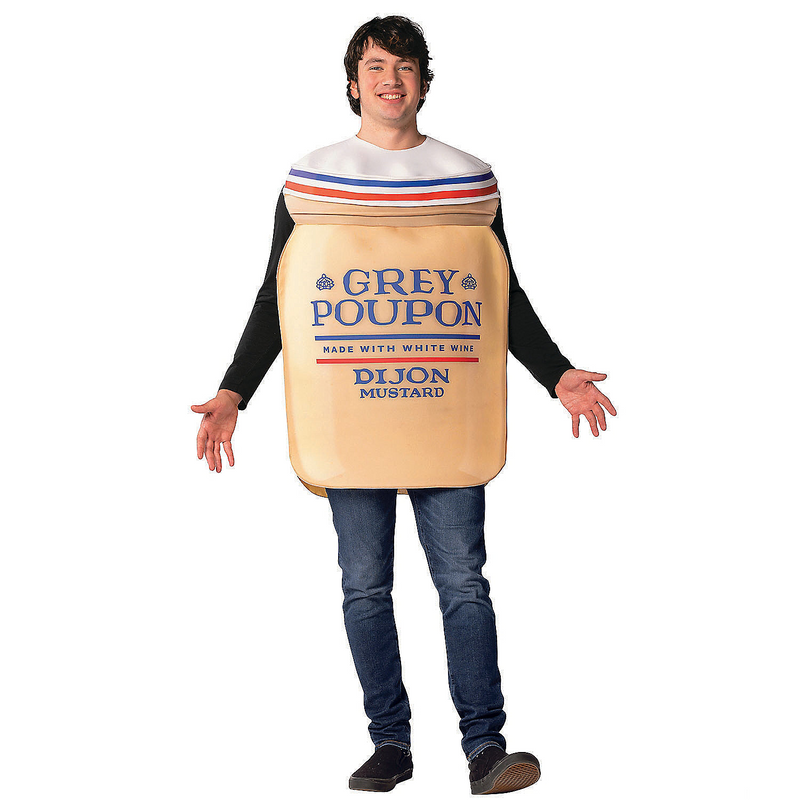 RADYAN Fun Mustard Bottle Costume for Comedy Halloween Events and Dress-Up Fun Costume Photo