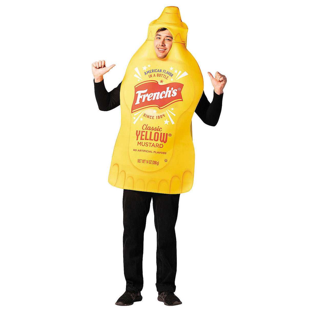 Authentic Adults McCormick French's Mustard Costume for Halloween Parties Food Themes and Fun Group Events